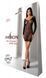 Напівпрозора мінісукня Passion BS101 One Size, black, рукави-мітенки