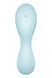 Вакуумный смарт-стимулятор с вибрацией Satisfyer Curvy Trinity 5 (Blue), управление со смартфона