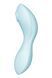 Вакуумный смарт-стимулятор с вибрацией Satisfyer Curvy Trinity 5 (Blue), управление со смартфона