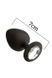 Анальная пробка с кристаллом MAI Attraction Toys №47 Black, длина 7см, диаметр 2,8см