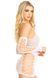 Мини-платье Leg Avenue Mini dress and matching gloves White One Size