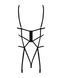 Боді зі стреп із доступом Obsessive Badossa crotchless teddy S/M, чорний