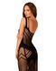 Полупрозрачное платье миди Obsessive D609 dress S/M/L, black
