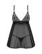 Пеньюар і трусики Obsessive Blomentis babydoll & thong M/L