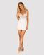 Сорочка Obsessive Amor Blanco underwire chemise & thong white S/M