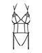 Боді зі стреп із доступом Obsessive Badossa crotchless teddy S/M, чорний