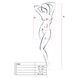 Бодистокинг Passion BS063 white, платье-сетка халтер