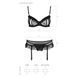 Сексуальный комплект с поясом для чулок Passion LOVELIA SET XXL/XXXL, black