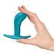 Анальная пробка Fun Factory BOOTIE M Aquamarine, диаметр 3,3 см, тонкий ограничитель