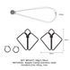 Зажимы для сосков с тяжелой подвеской LOCKINK Nipple Clamps&nbsp;with Heavy Pendant - Grey