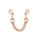 Поножі Liebe Seele Rose Gold Memory Ankle Cuffs, натуральна шкіра, рожеве золото