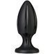 Анальный плаг с каналами для смазки Doc Johnson Platinum Premium Silicone &mdash; The Rocket &mdash; Black