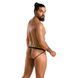 Мужские открытые слипы Passion 034 OPEN LUKE XXL/XXXL Black, экокожа