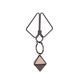 Зажимы для сосков с тяжелой подвеской LOCKINK Nipple Clamps&nbsp;with Heavy Pendant - Grey