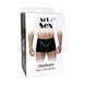 Мужские трусы с сюрпризом Art of Sex - Gladiator, черные с эффектом мокрого бархата, размер XL
