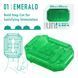 Унисекс-стимулятор Tenga UNI Emerald, зеленый, с геометрическим рельефом, лубрикант в комплекте
