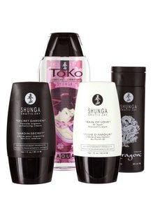 Подарочный набор Shunga NAUGHTY Cosmetic Kit: смазка и стимулирующие средства для него и для нее