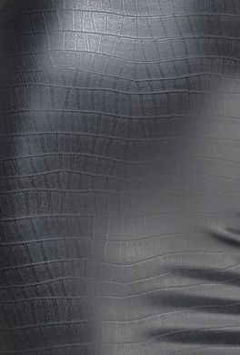 Трусики-стринги Noir Handmade P012 Wild, XL, под латекс, крокодиловый принт, застежки по бокам