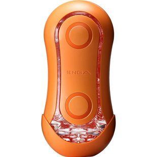 Мастурбатор Tenga Flip Orb &mdash; Sunset Orange, с изменяемым сжатием, со стимулирующими шариками внутри
