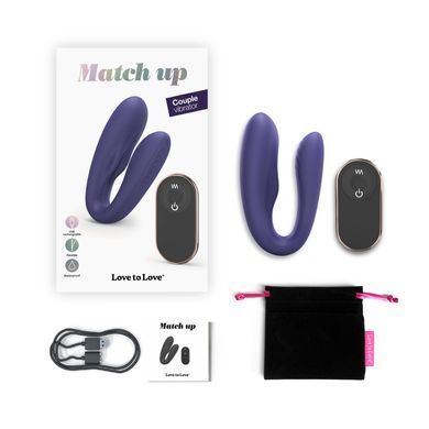 Вибратор для пар с пультом ДУ Love To Love MATCH UP - MIDNIGHT INDIGO