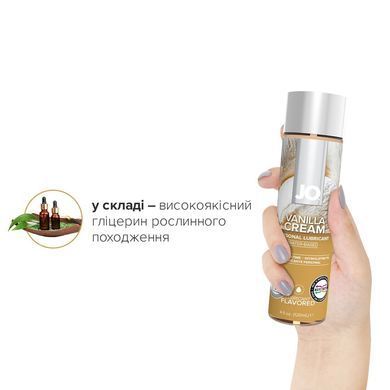 Смазка на водной основе JO H2O &mdash; Vanilla Cream (120 мл) без сахара, растительный глицерин