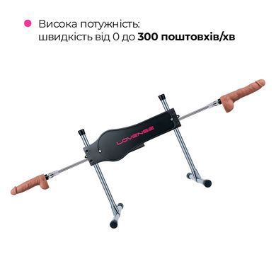 Смарт секс-машина Lovense Sex Machine, два штока и фаллоимитатора, можно для вебкама