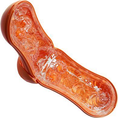 Мастурбатор Tenga Flip Orb &mdash; Sunset Orange, з можливістю зміни тиску та стимулювальними кульками всередині