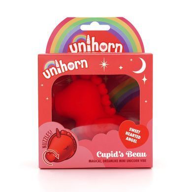Вибратор-единорожка Unihorn &ndash; Cupid's Beau, массирующий язычок-сердечко