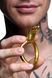 Эрекционное кольцо с головой кобры Master Series: Cobra King Golden Cock Ring