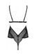 Боді Passion AMBERLY BODY black, L/XL, відкрита спина, низ стрінги