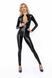 Комбинезон с мокрым эффектом Noir Handmade F293 Powerwetlook catsuit with front zipper, XL
