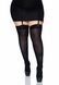 Плотные непрозрачные чулки Leg Avenue Nylon Thigh Highs Black, plus size