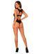 Мереживне боді Obsessive Donna Dream crotchless teddy XL/2XL Black, відкритий доступ