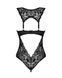 Мереживне боді Obsessive Donna Dream crotchless teddy XL/2XL Black, відкритий доступ