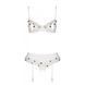 Сексуальний комплект з поясом для панчіх Passion LOVELIA SET L/XL, white