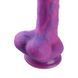 Фалоімітатор 8.2&Prime; з вібрацією для секс-машин Hismith Purple Silicone Dildo with Vibe, KlicLok