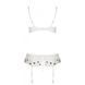 Сексуальний комплект з поясом для панчіх Passion LOVELIA SET L/XL, white