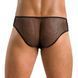 Мужские трусы со шнуровкой Passion 035 SLIP RICHARD L/XL Black, экокожа, сетка