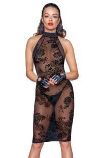 Платье Noir Handmade F240 Midi tulle dress with velvet straps, XXL