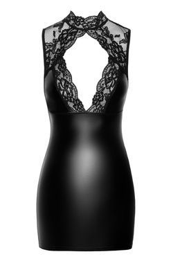 Платье Noir Handmade F343 Powerwetlook and lace mini skirt - 3XL