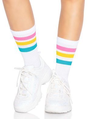 Носки женские в полоску Leg Avenue Pride crew socks Pansexual, 37&ndash;43 размер