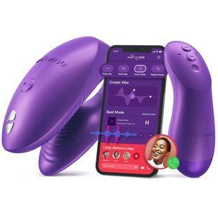 Смарт-вібратор для пар We-Vibe Chorus Pro Cosmic Purple