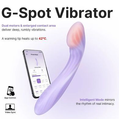 Смарт-вибратор для точки G Svakom Margot, 2 мотора, подогрев до 42 &deg;С