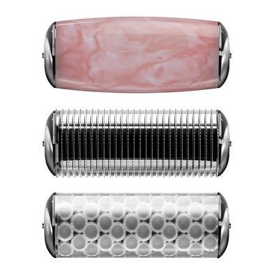 Ролер для голкової мезотерапії обличчя та тіла GESKE MicroNeedle Face&Body Roller 9в1 purple