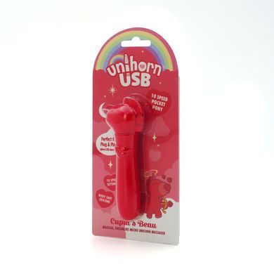 Вибратор-единорожка Unihorn USB Bullet &ndash; Cupid's Beau, вибропуля, USB-зарядка, 10 режимов