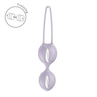 Вагінальні кульки Fun Factory SMARTBALLS DUO Purple, 2 шт, діаметр 3,2 та 3,6 см