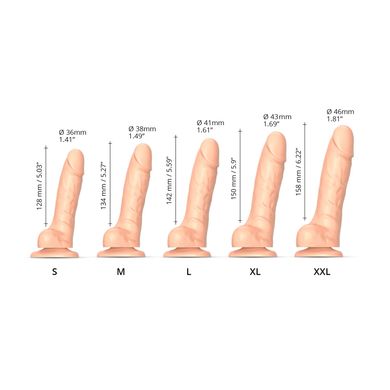 Реалистичный фаллоимитатор Strap-On-Me Sliding Skin Realistic Dildo Vanille - S, эффект подвижной ко