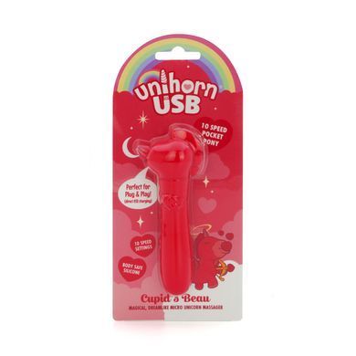 Вибратор-единорожка Unihorn USB Bullet &ndash; Cupid's Beau, вибропуля, USB-зарядка, 10 режимов