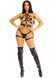Портупея и гартеры Leg Avenue Garter Body Harness with Detachable Back Handle Black L