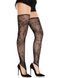 Панчохи Leg Avenue Floral Net Toe Loop Footless Thigh Highs One Size